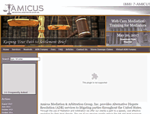 Tablet Screenshot of amicusadr.com